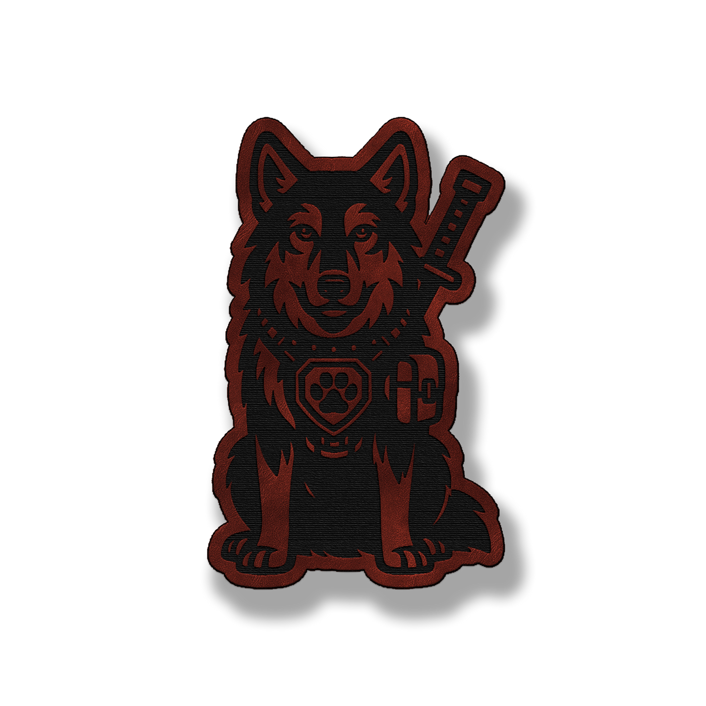 Tactical Wolf Patch – Leatherette Morale Patch