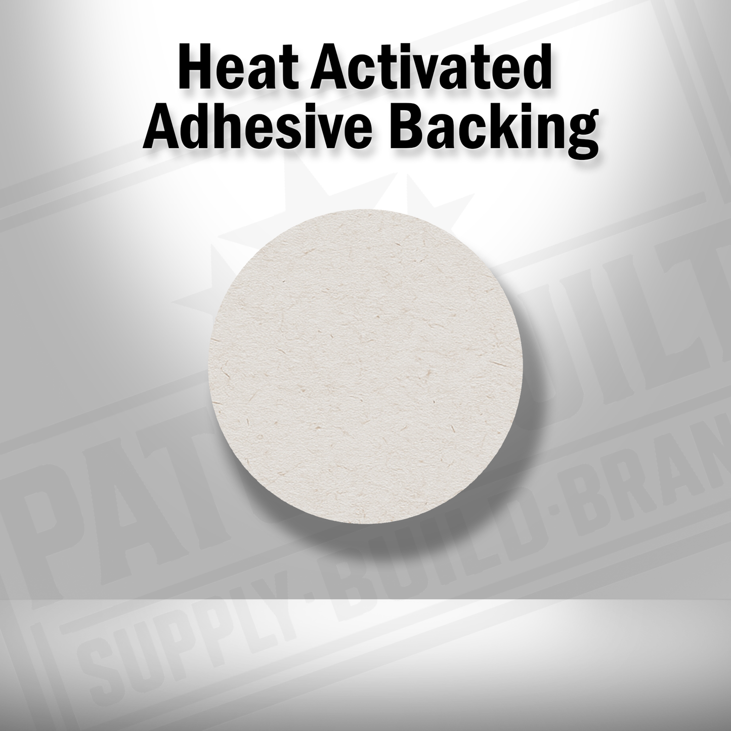 Circle Patch #001 – Heat Activated Adhesive Backing