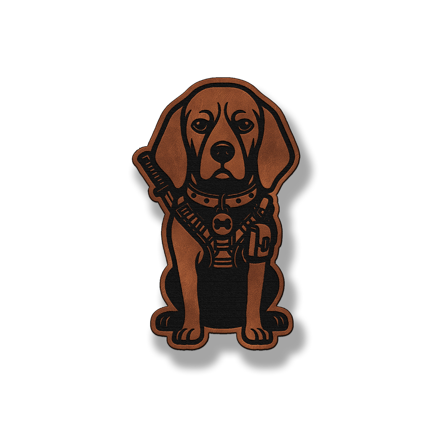 Tactical Coonhound Dog Patch – Leatherette Morale Patch