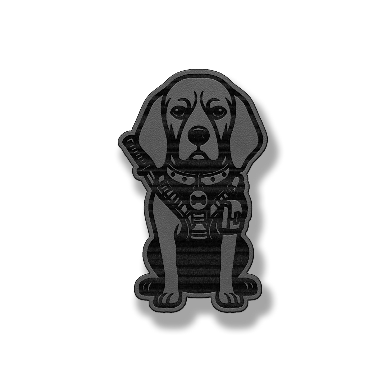 Tactical Coonhound Dog Patch – Leatherette Morale Patch