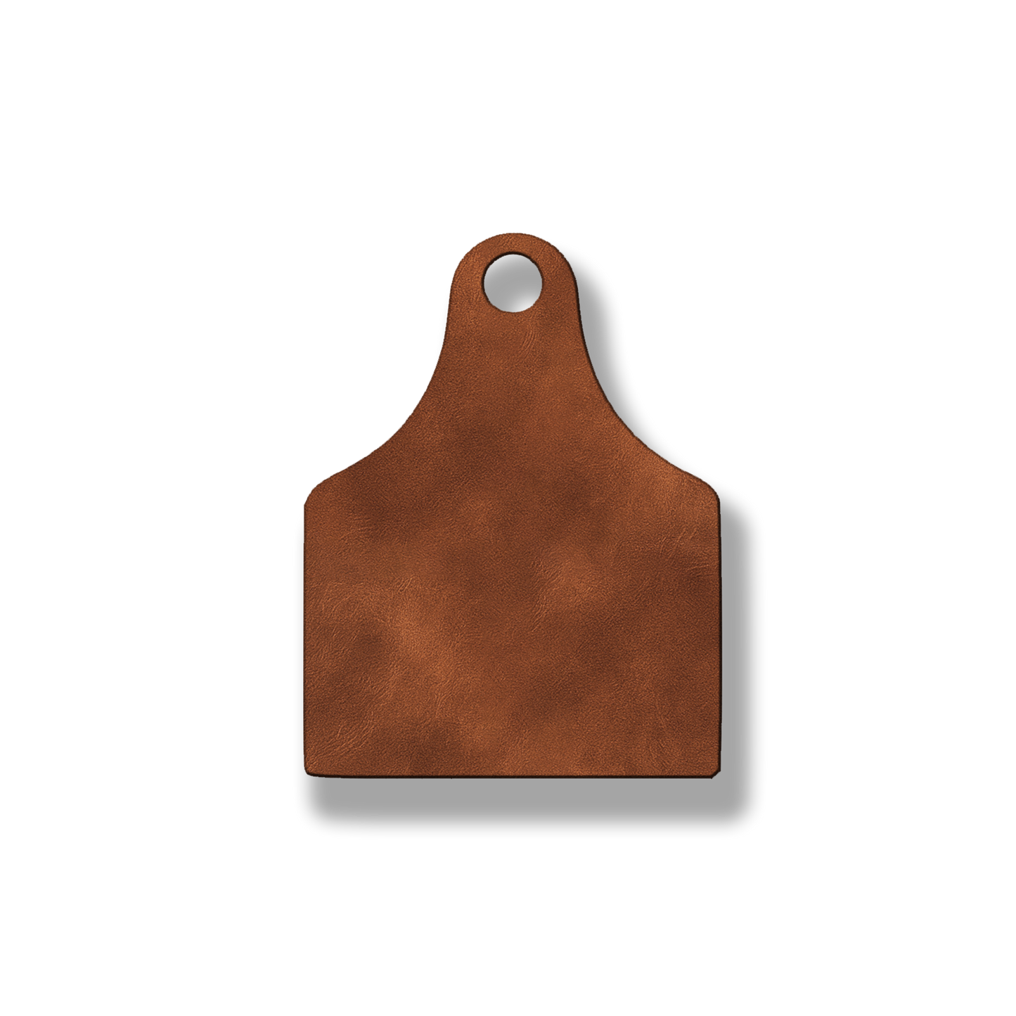 Blank Cow Tag Patch – Heat Activated Adhesive Backing