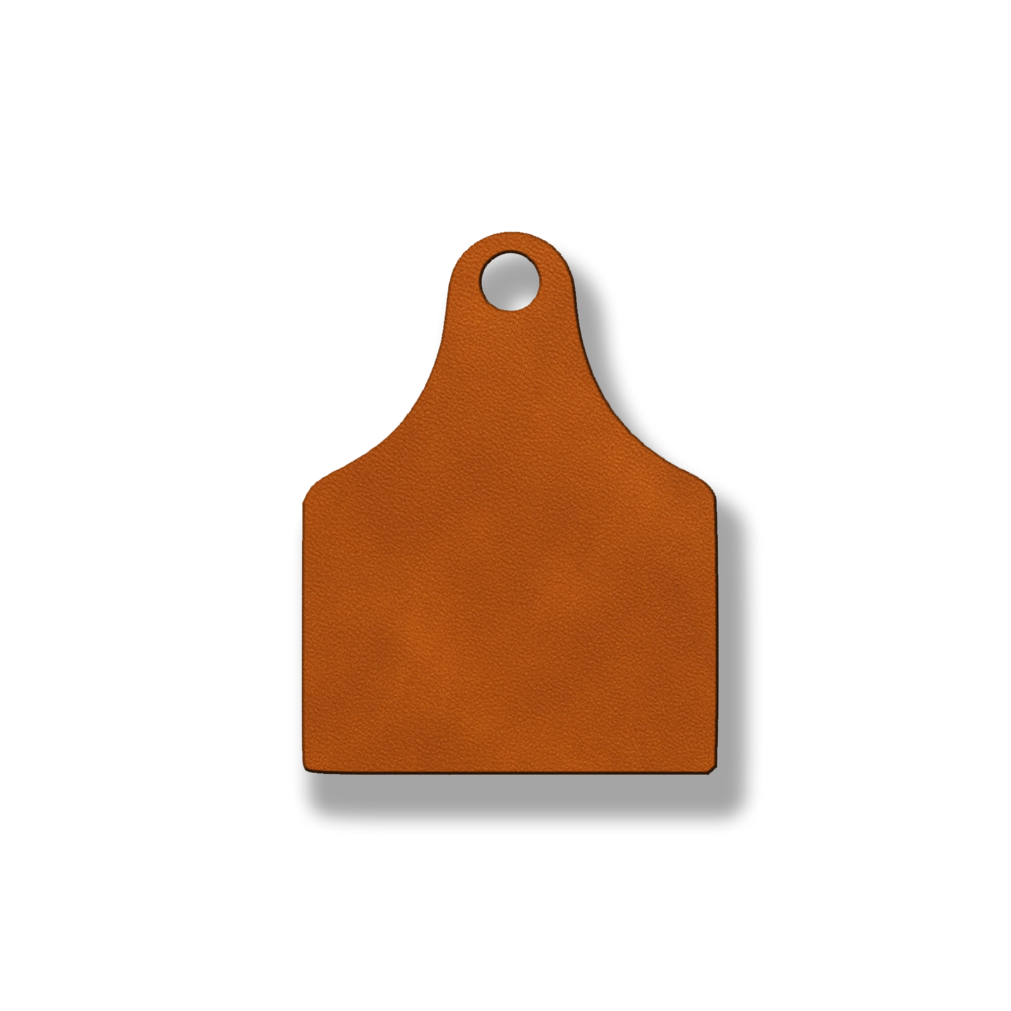 Blank Cow Tag Patch – Heat Activated Adhesive Backing