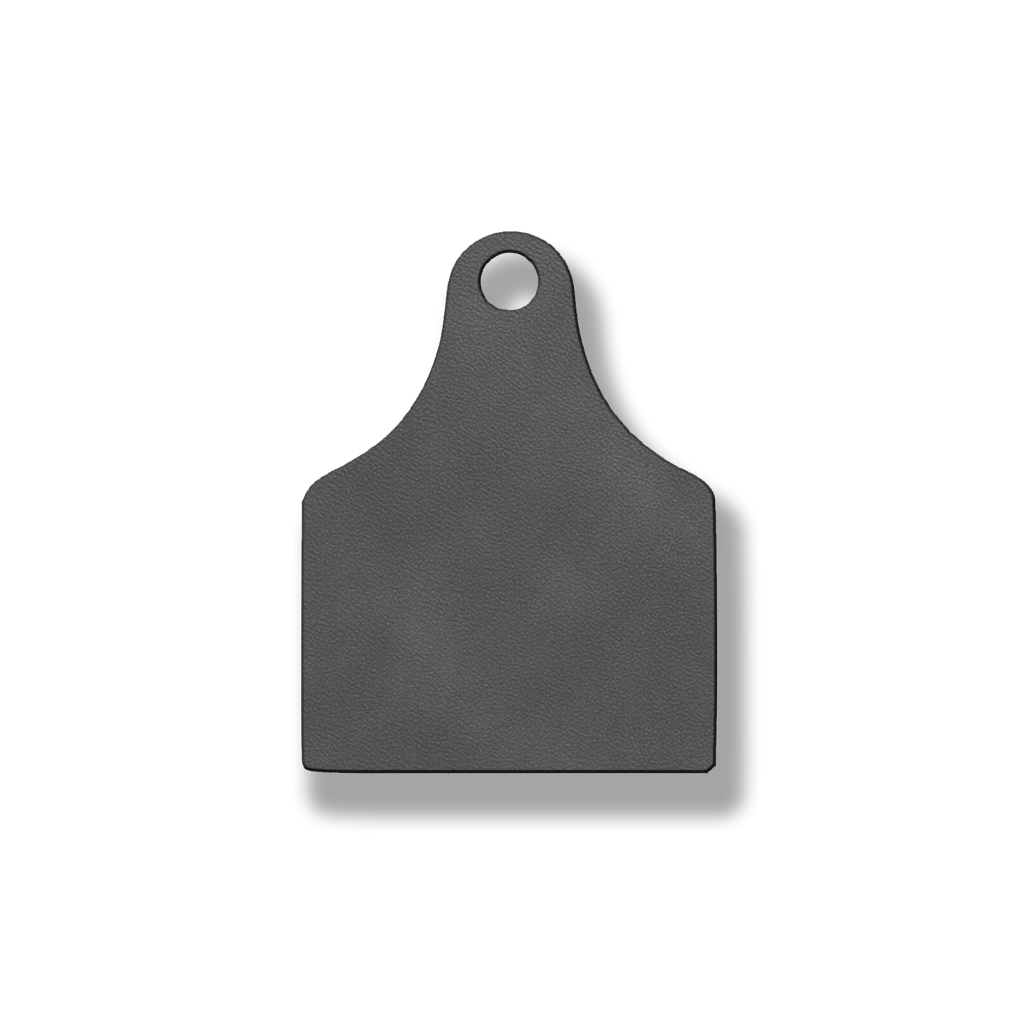Blank Cow Tag Patch – Heat Activated Adhesive Backing