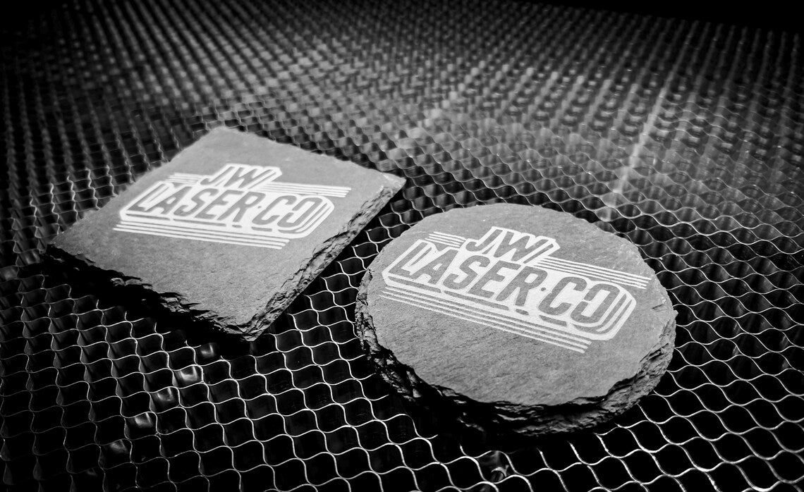 Western Cow Set of 4 Slate Coasters