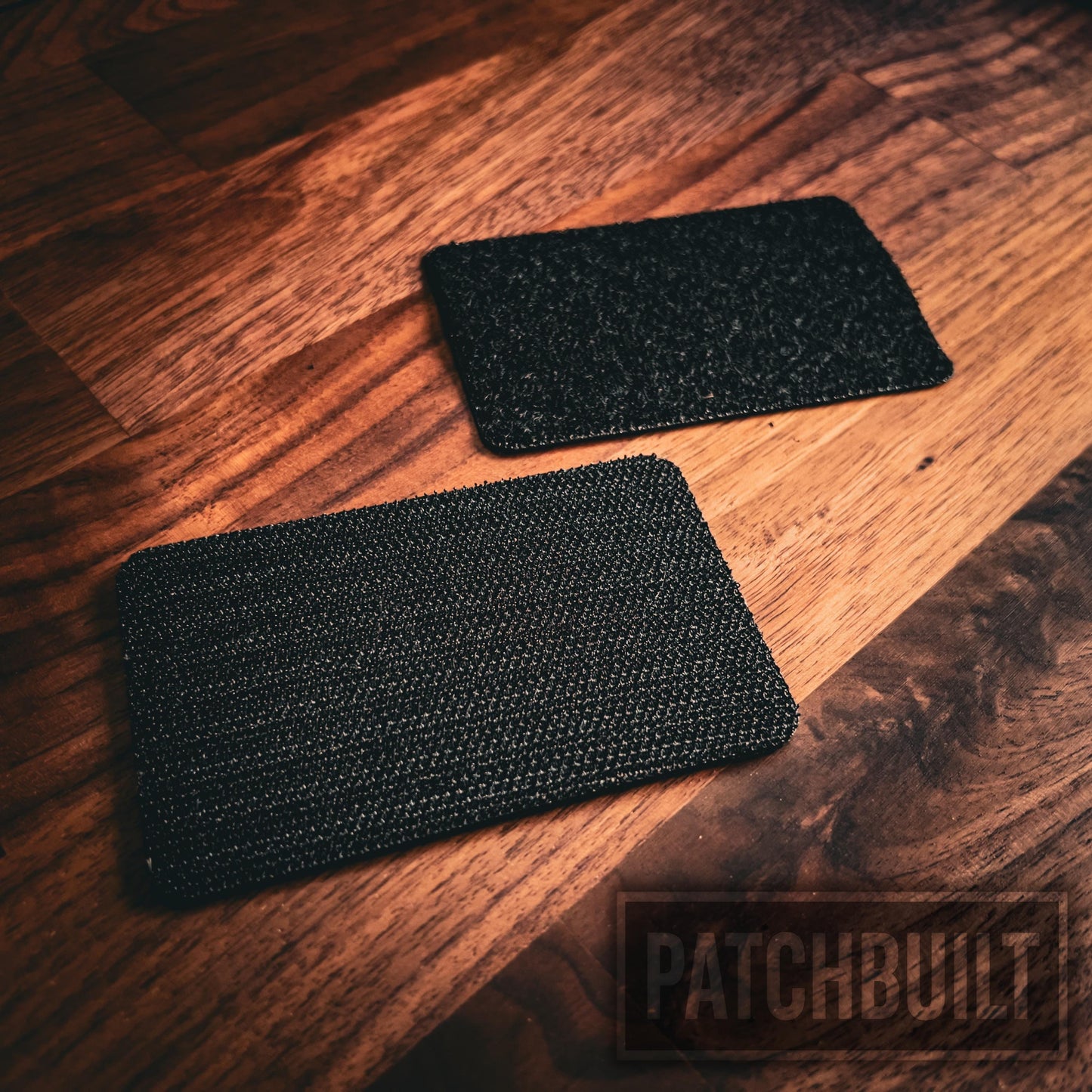 10-Pack Blank Standard Shape Leatherette Hook & Loop Patches