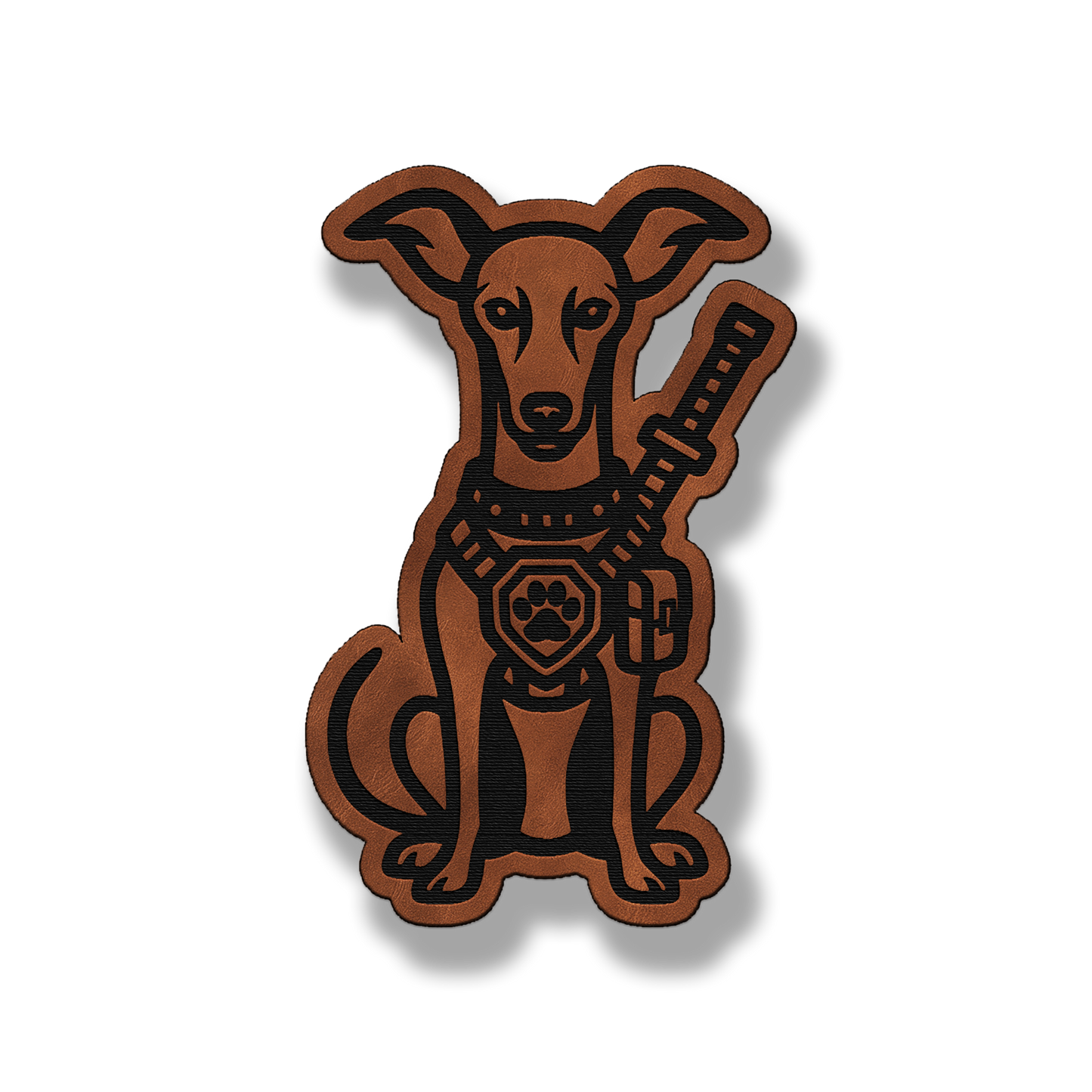 Tactical Italian Greyhound Dog Patch – Leatherette Morale Patch