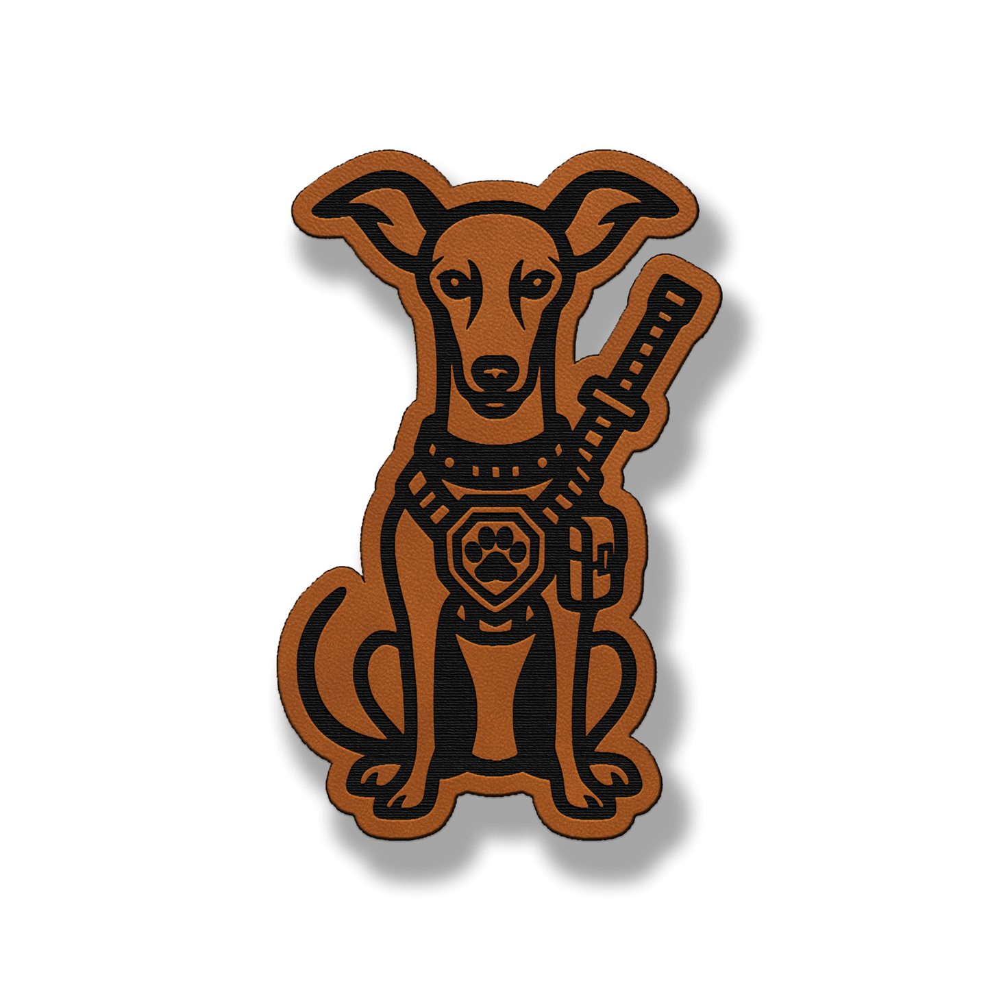 Tactical Italian Greyhound Dog Patch – Leatherette Morale Patch