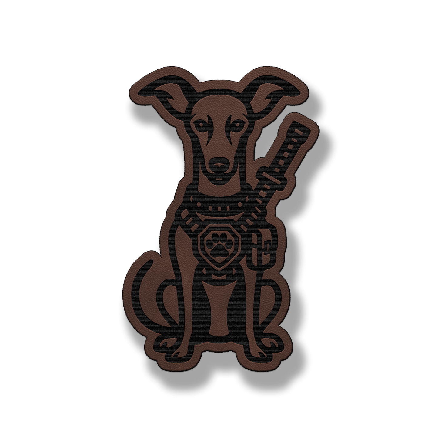 Tactical Italian Greyhound Dog Patch – Leatherette Morale Patch