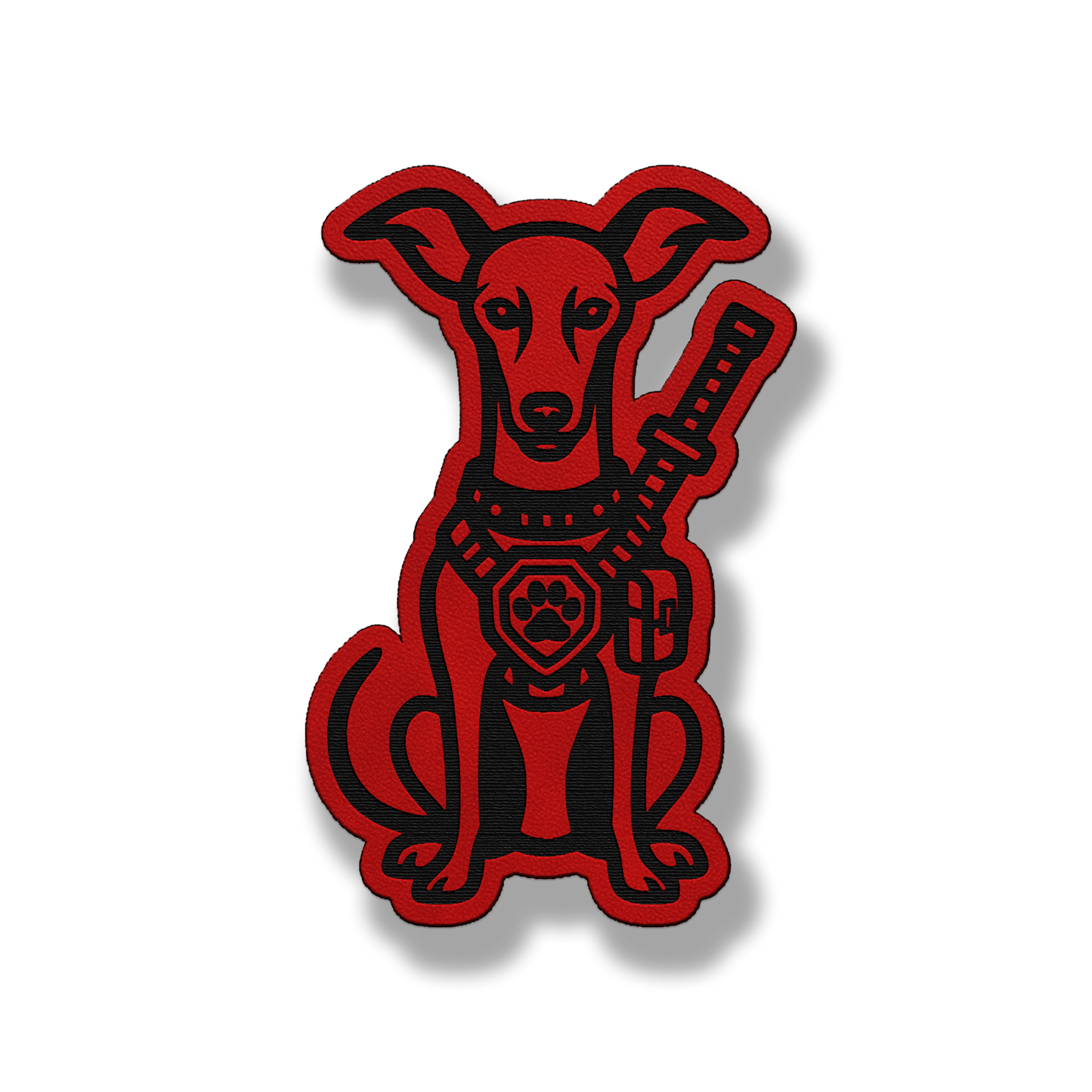 Tactical Italian Greyhound Dog Patch – Leatherette Morale Patch