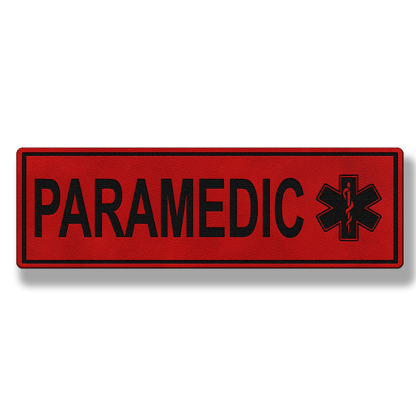 8" PARAMEDIC Leatherette Patch