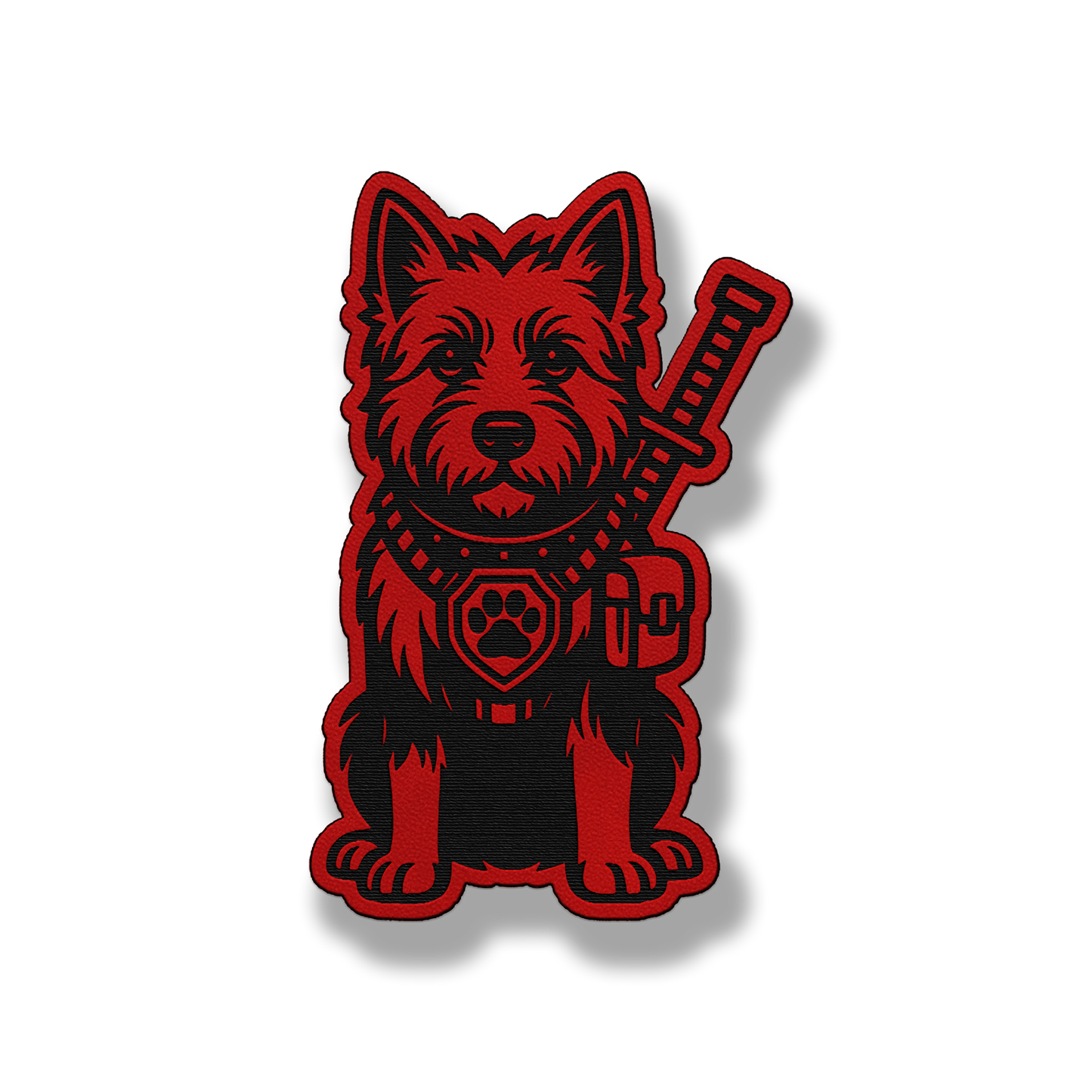 Tactical West Highland Terrier Patch – Leatherette Morale Patch