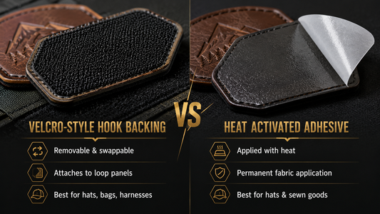 Velcro-Style Hook Backing vs Adhesive Backing: Which Patch Backing Do You Need?