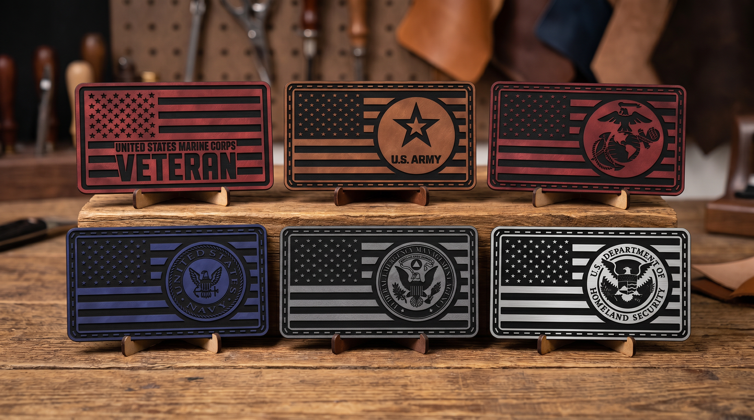 Military and veteran branch patches for hats, packs, vests, and tactical gear