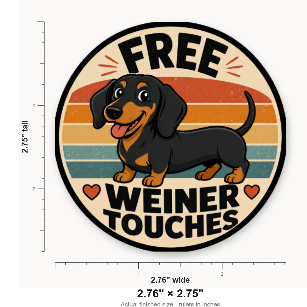 Free Weiner Touches – Leatherette Morale Patch — size guide