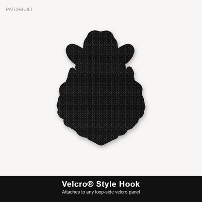 American Cowboy Style 1 – Leatherette Morale Patch — Velcro® Style Hook