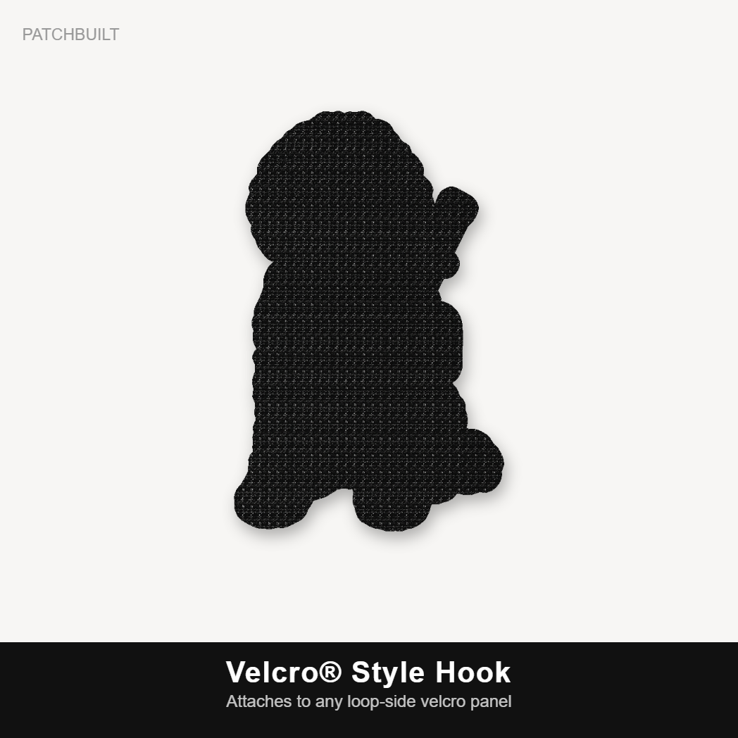 Tactical Bernedoodle – Leatherette Morale Patch — Velcro® Style Hook