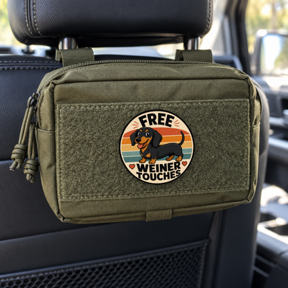 Free Weiner Touches – Leatherette Morale Patch — in use