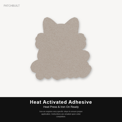 Cat Mom – Leatherette Morale Patch — Heat Activated Adhesive