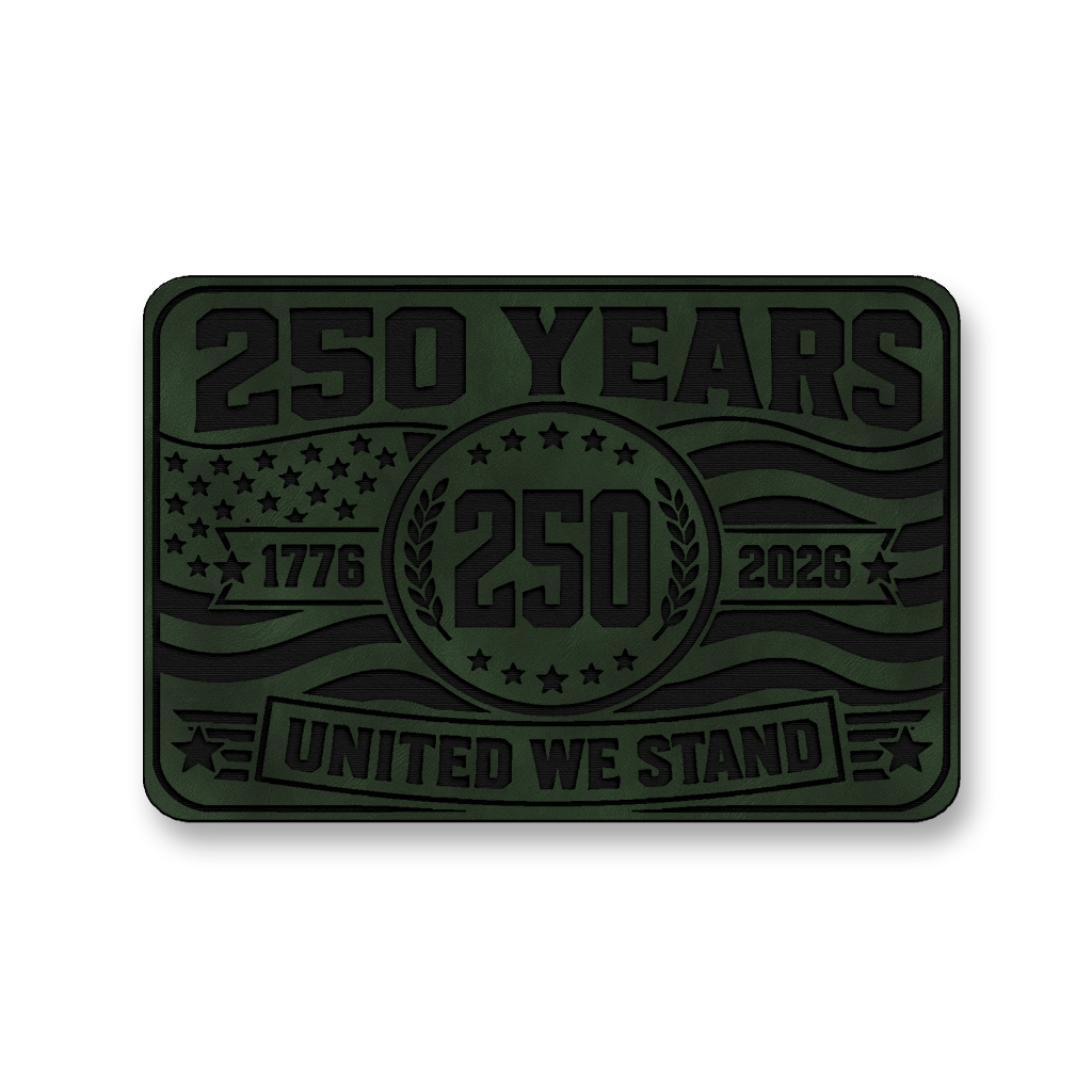 250 Years United We Stand – Leatherette Morale Patch