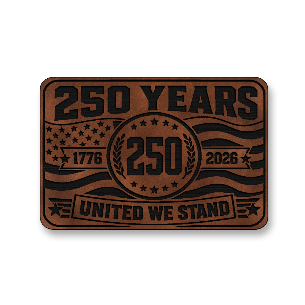 250 Years United We Stand – Leatherette Morale Patch