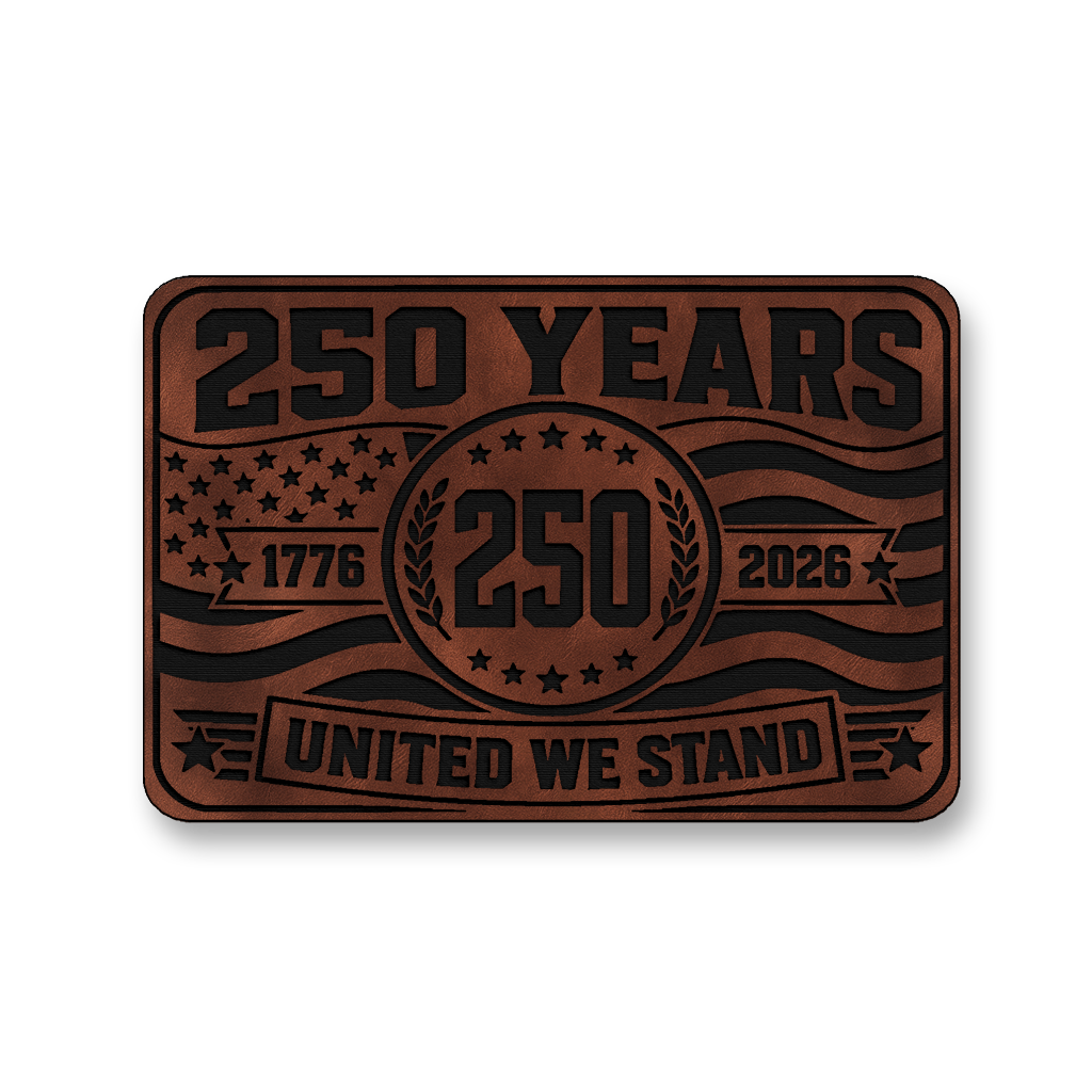 250 Years United We Stand – Leatherette Morale Patch