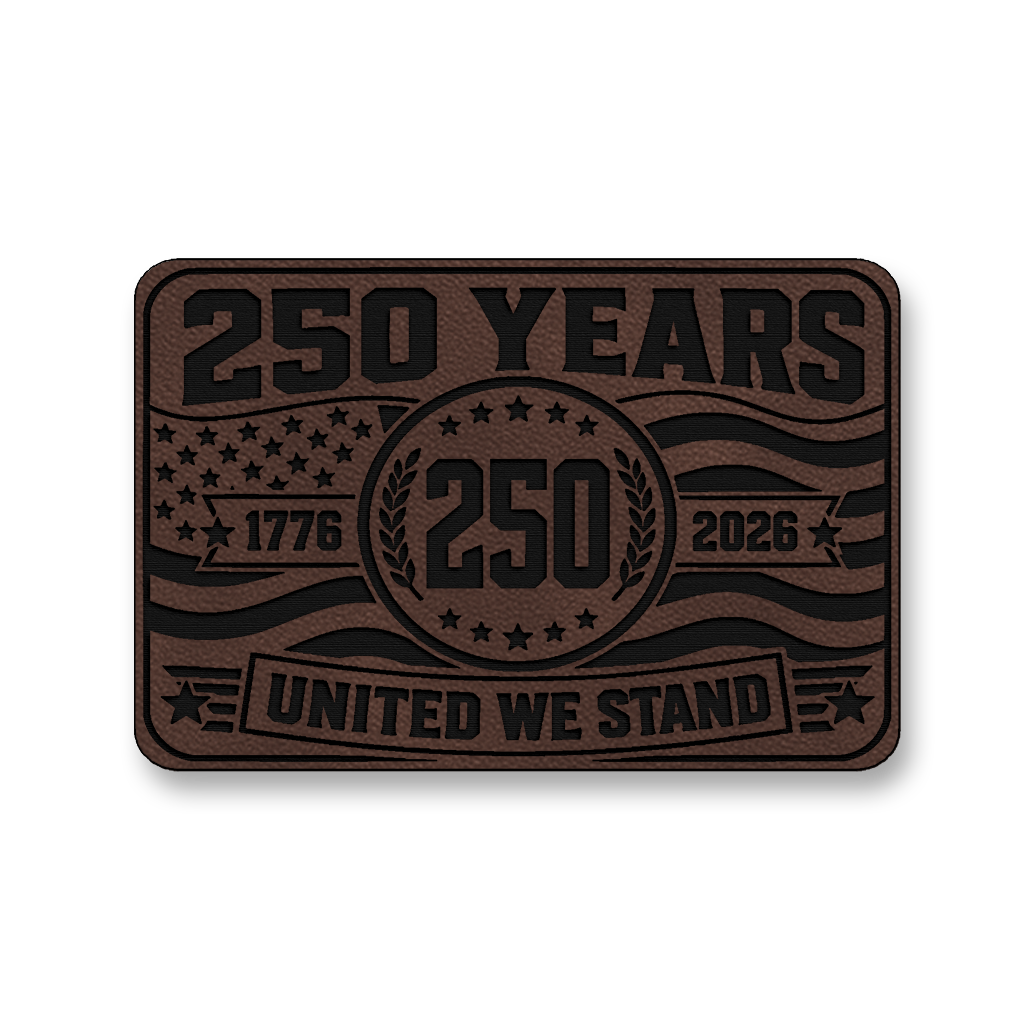 250 Years United We Stand – Leatherette Morale Patch