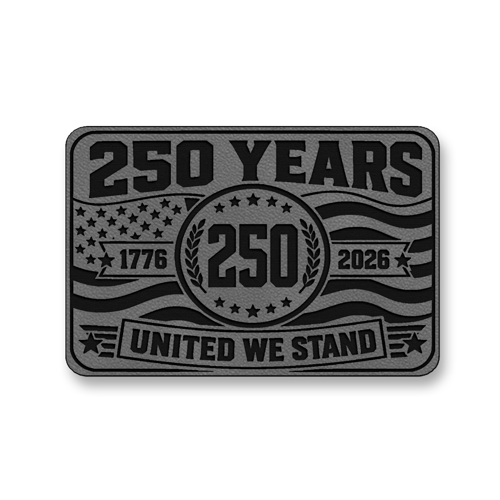 250 Years United We Stand – Leatherette Morale Patch