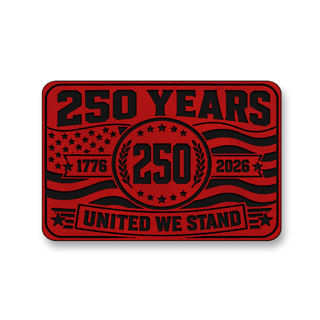 250 Years United We Stand – Leatherette Morale Patch
