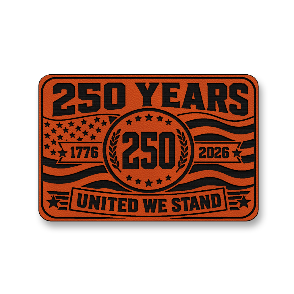 250 Years United We Stand – Leatherette Morale Patch