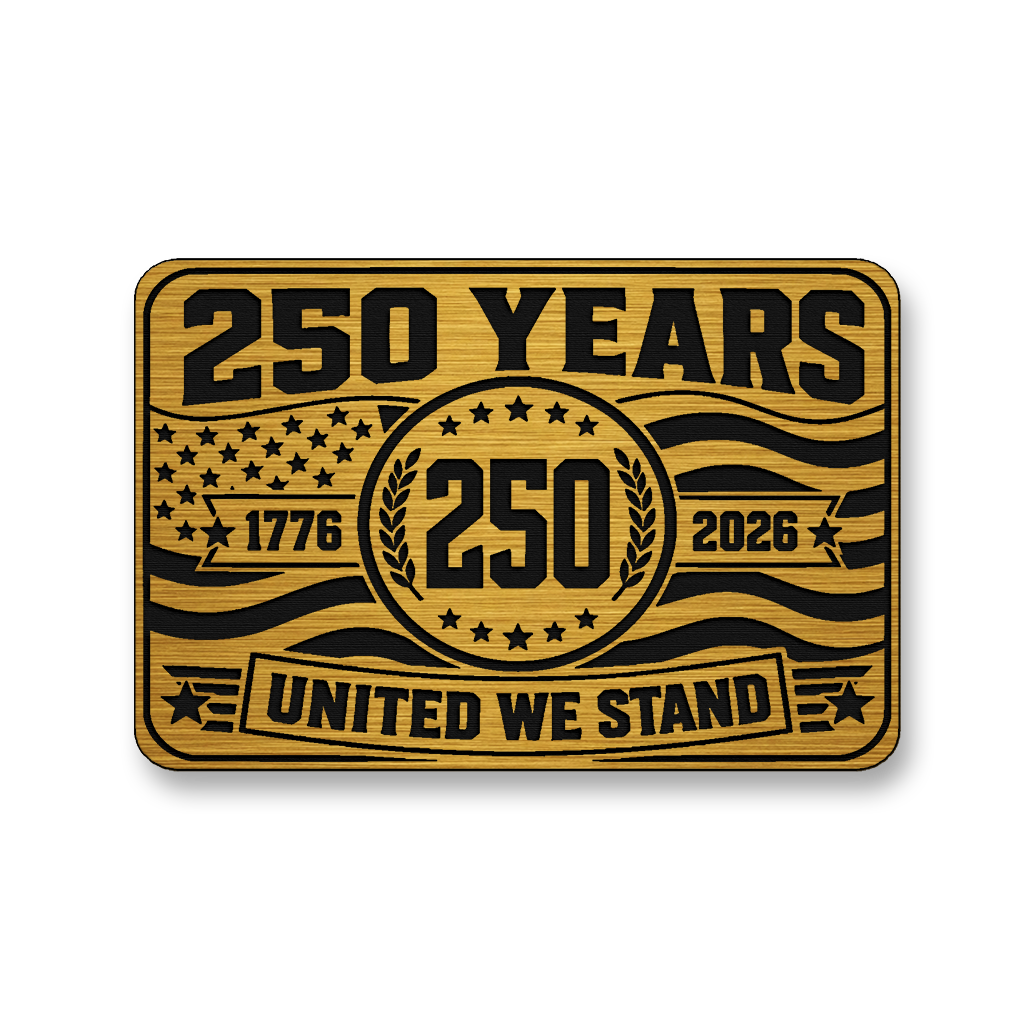 250 Years United We Stand – Leatherette Morale Patch