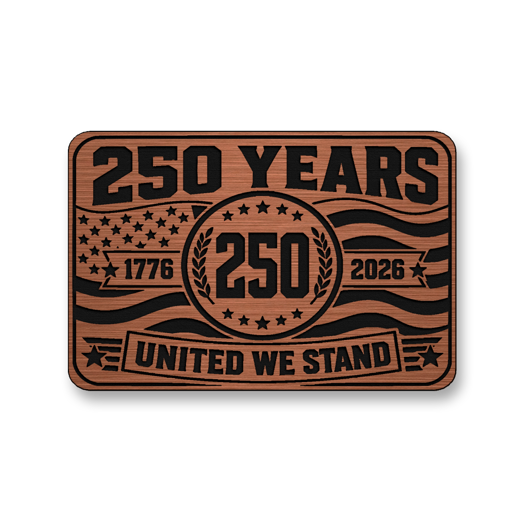 250 Years United We Stand – Leatherette Morale Patch