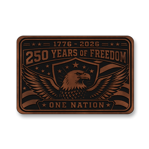 250 Years Of Freedom One Nation – Leatherette Morale Patch