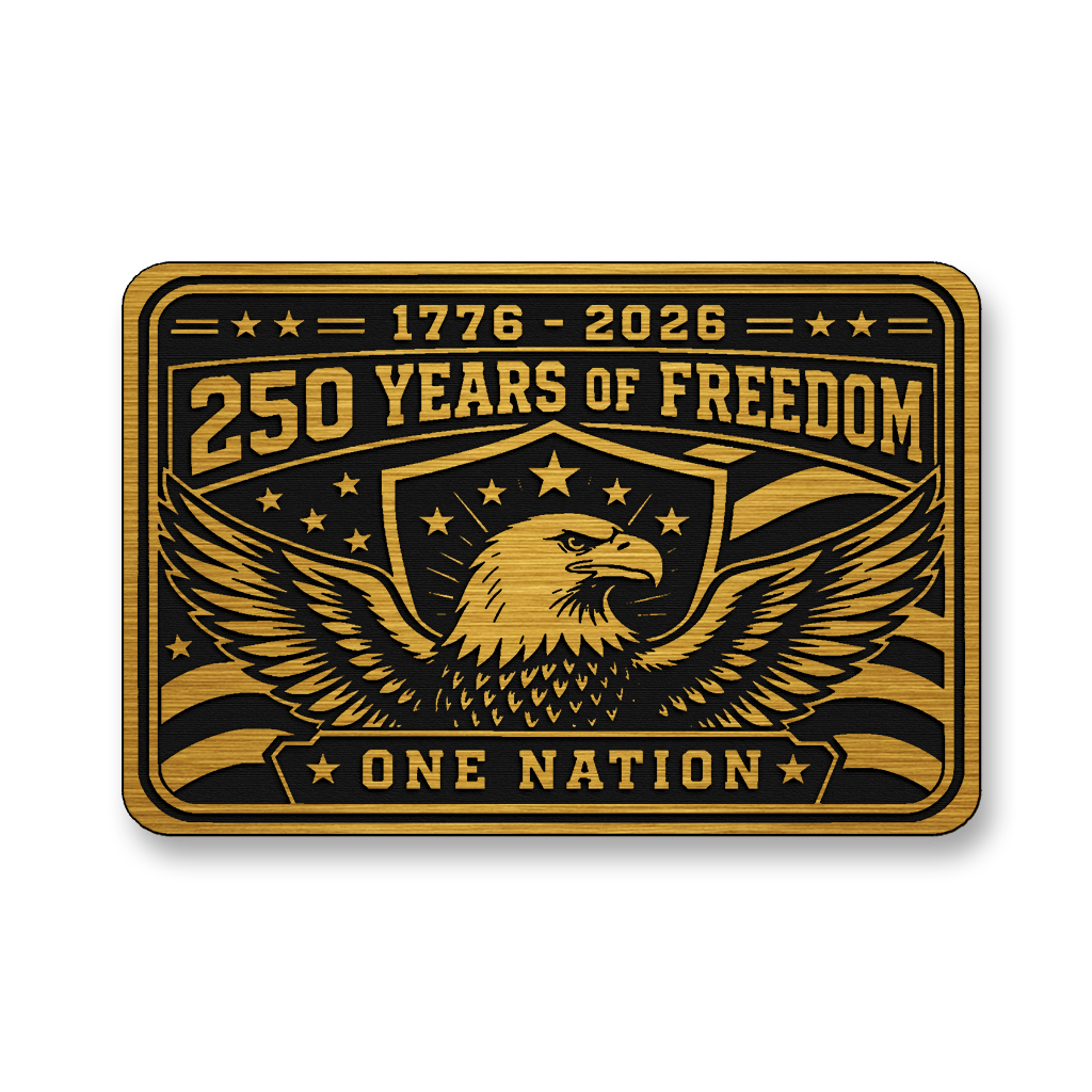 250 Years Of Freedom One Nation – Leatherette Morale Patch