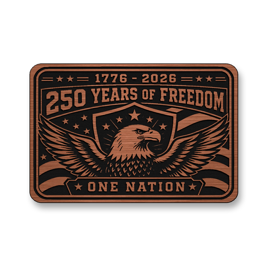 250 Years Of Freedom One Nation – Leatherette Morale Patch
