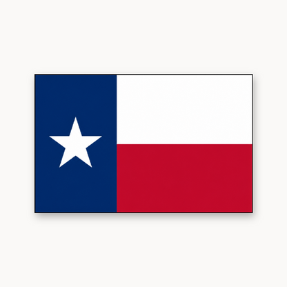 Texas State Flag – Leatherette Morale Patch — UV Color