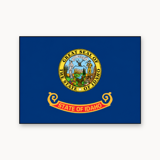 Idaho State Flag – Leatherette Morale Patch — UV Color