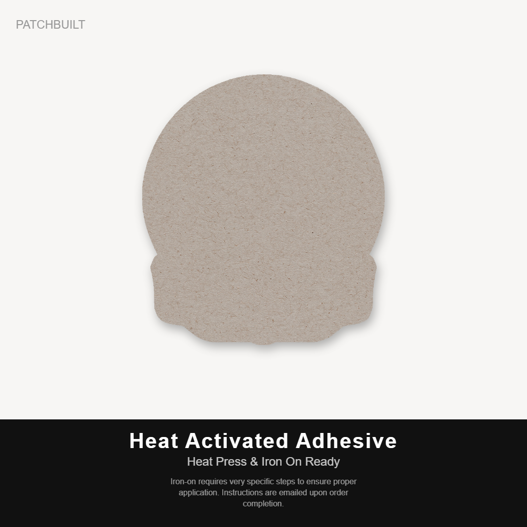 Dog Dad Style 1 – Leatherette Morale Patch — Heat Activated Adhesive