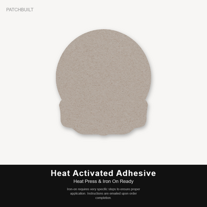Dog Dad Style 1 – Leatherette Morale Patch — Heat Activated Adhesive