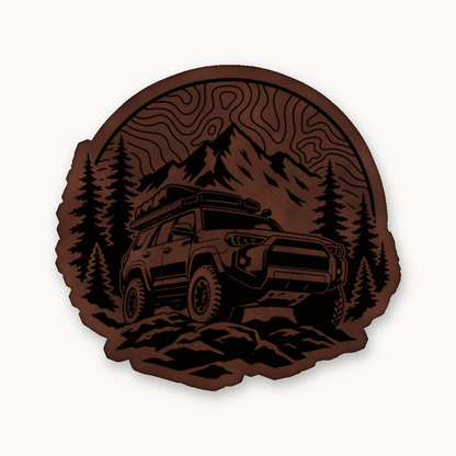 Topo Overlander SUV – Leatherette Morale Patch — Dark Saddle Brown