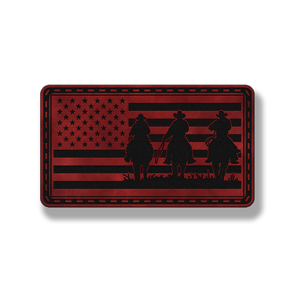 American Cowboys Flag – Leatherette Morale Patch