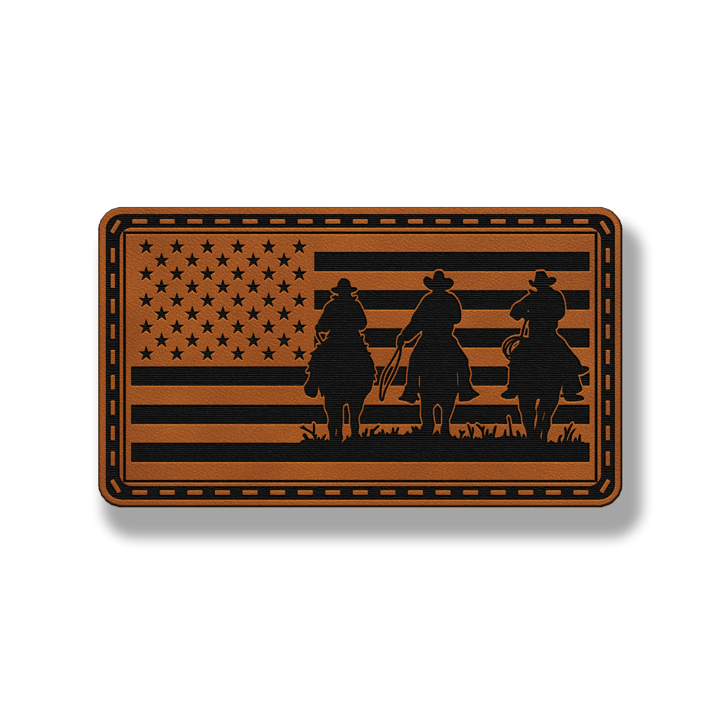 American Cowboys Flag – Leatherette Morale Patch