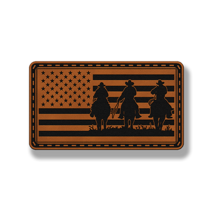 American Cowboys Flag – Leatherette Morale Patch