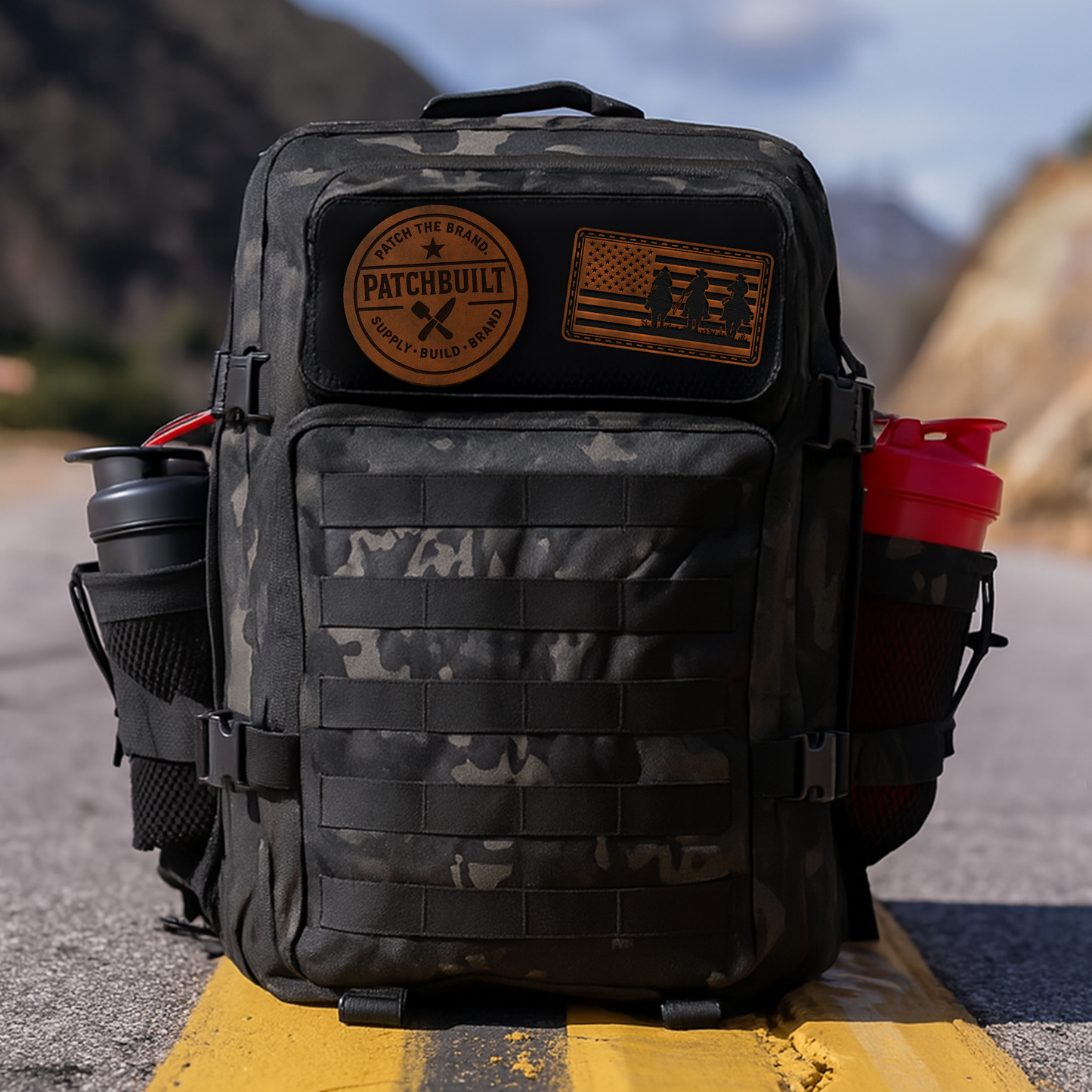 American Cowboys Flag – Leatherette Morale Patch