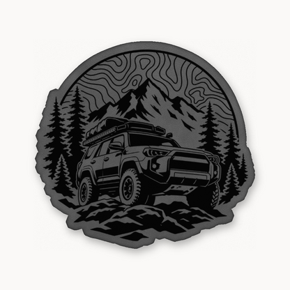 Topo Overlander SUV – Leatherette Morale Patch — Classic Gray