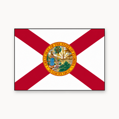 Florida State Flag – Leatherette Morale Patch — UV Color