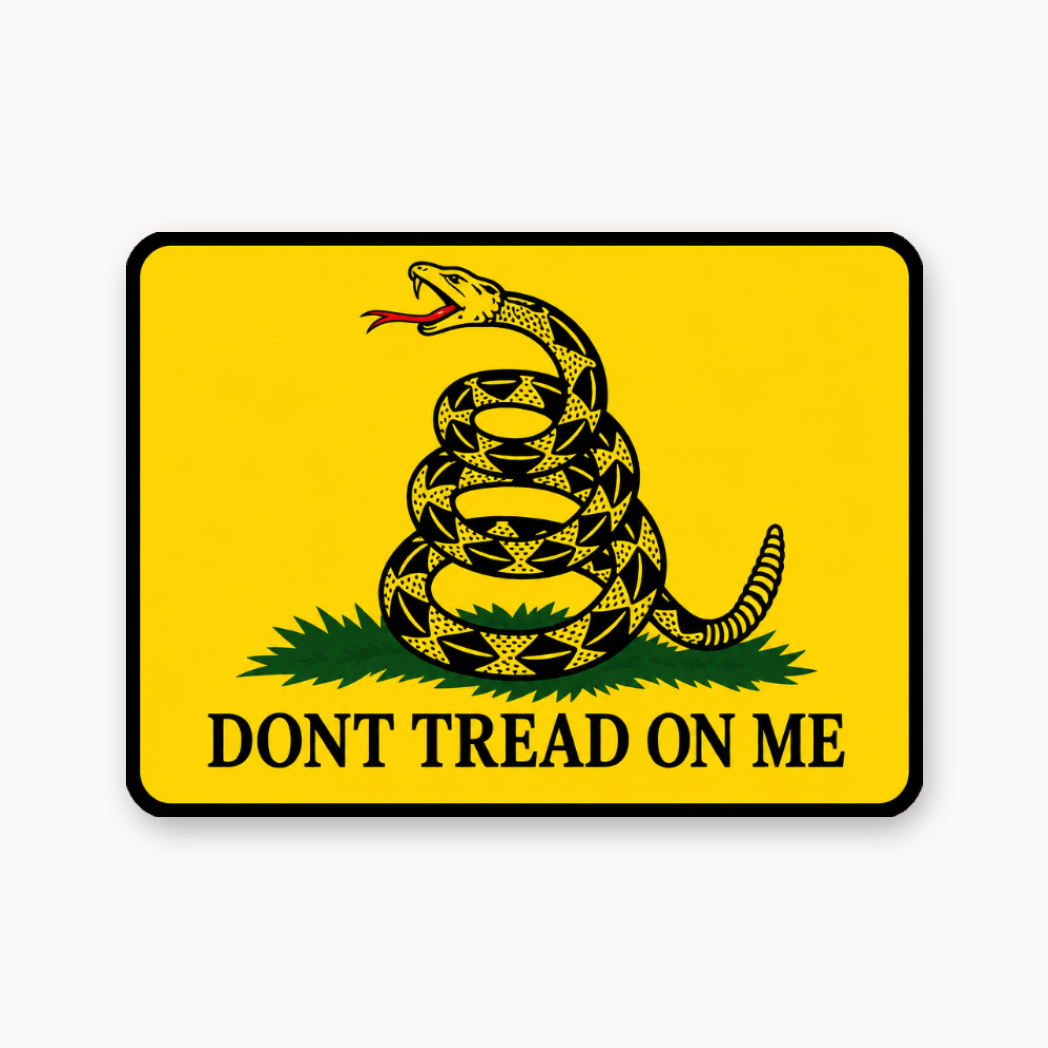 Don't Tread On Me Color – Leatherette Morale Patch — UV Color
