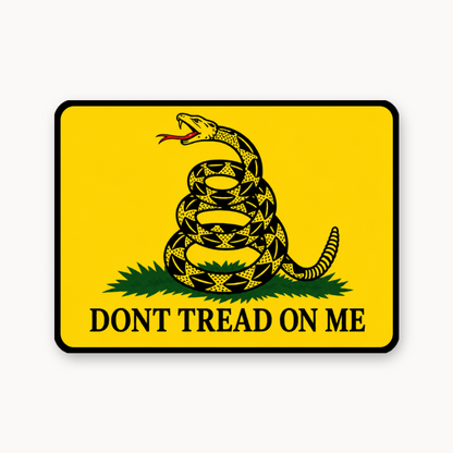 Don't Tread On Me Color – Leatherette Morale Patch — UV Color