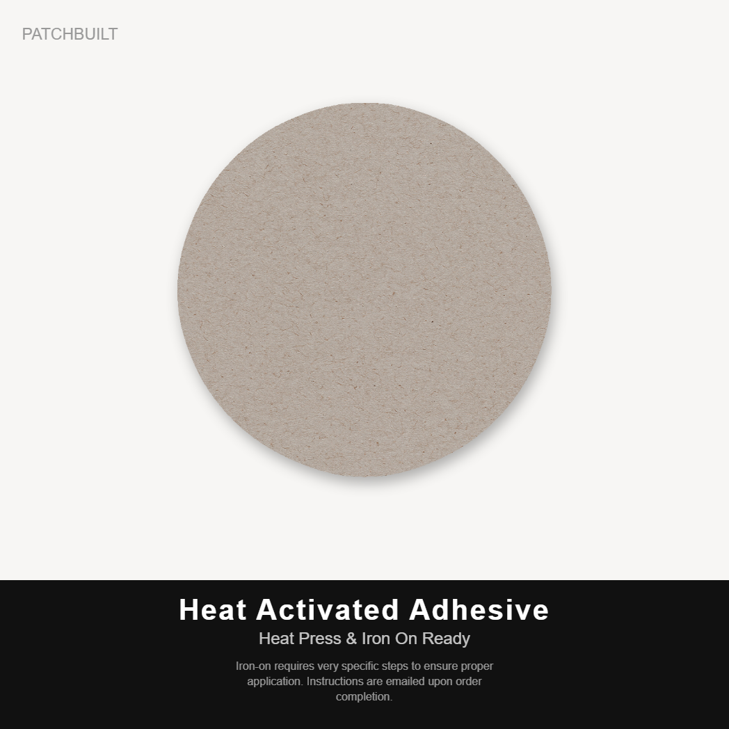 Military Wife Patch – Leatherette Morale Patch — Heat Activated Adhesive