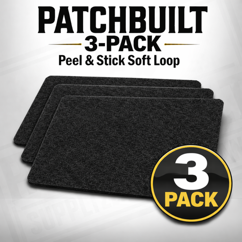 3 Pack Peel & Stick Soft Loop Rectangular Cutouts – Velcro® Hook-Compatible Soft Backing