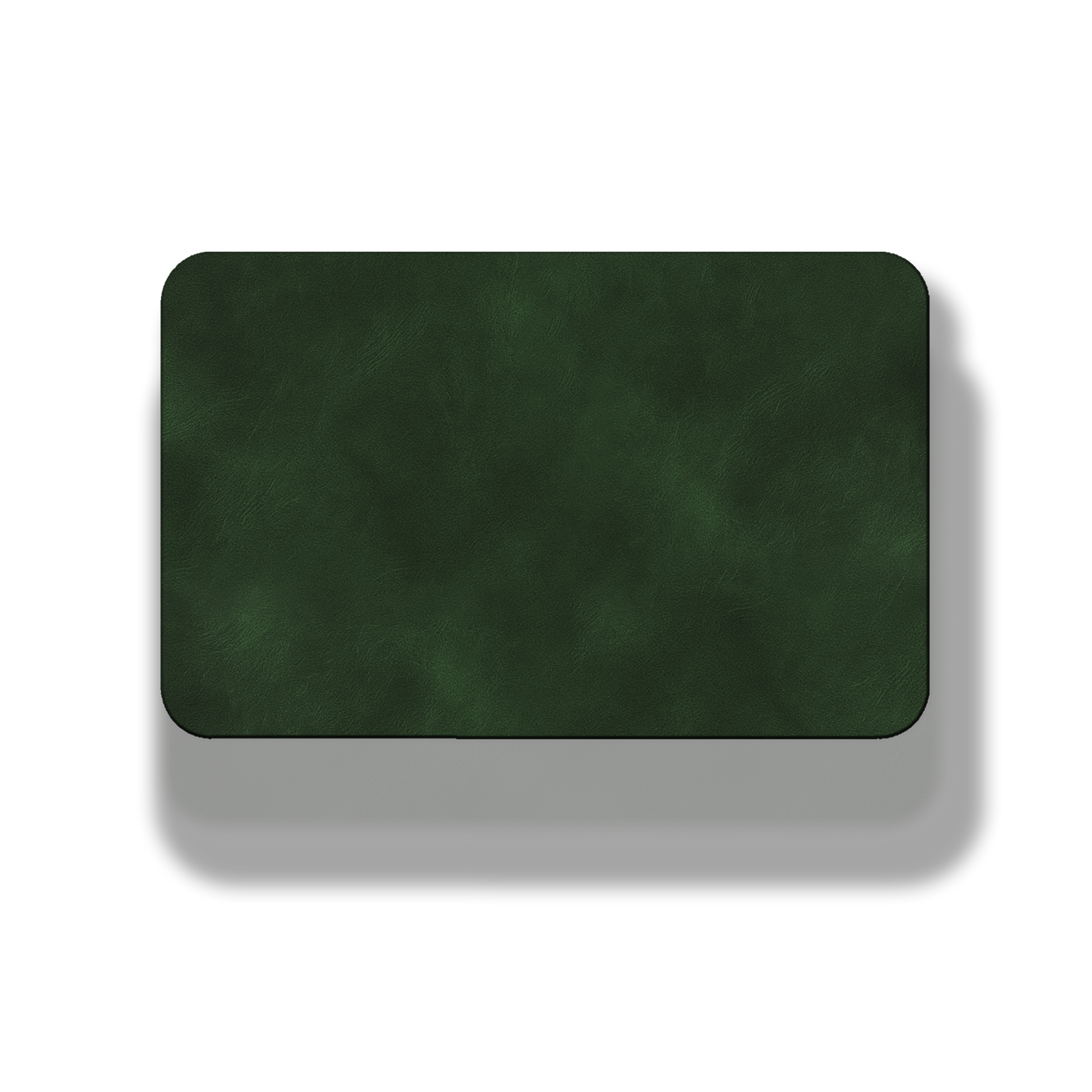 3” x 2” Dark Saddle Green Laserable Leatherette Patch Blanks – Hook Backed | CO2, Diode & Fiber Laser Compatible